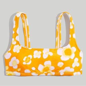 NWT💛 Madewell Second Wave Balconette Bikini Top in Watercolor Floral